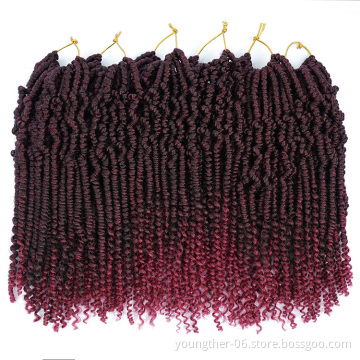 Factory Wholesale Price Crochet Twist Braids Hair  Passion Bomb Spring Twist Crochet Hair